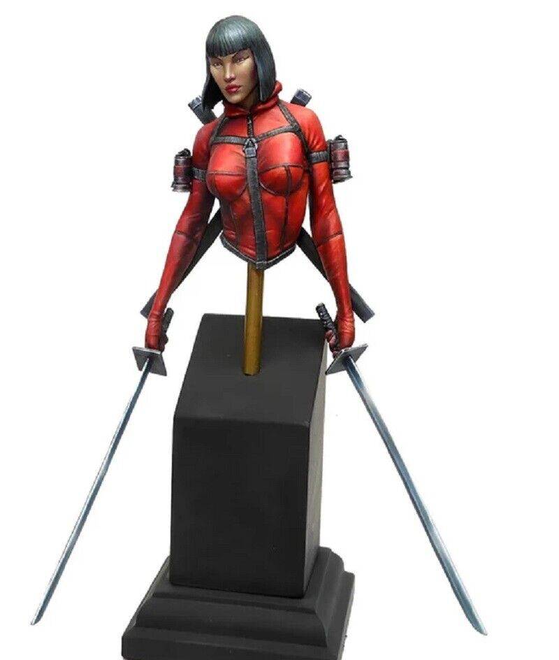 1/16 55mm BUST Resin Model Kit Beautiful Girl Samurai Deadpool Unpainted - Model-Fan-Store