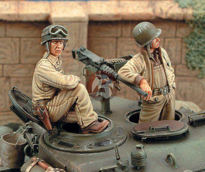 1/35 4pcs Resin Plastic Model M26 Pershing Heavy US Tank Crew WW2 Unpainted - Model-Fan-Store