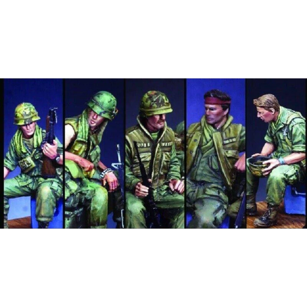 1/35 5pcs Resin Model Kit US Soldiers Vietnam War Unpainted - Model-Fan-Store