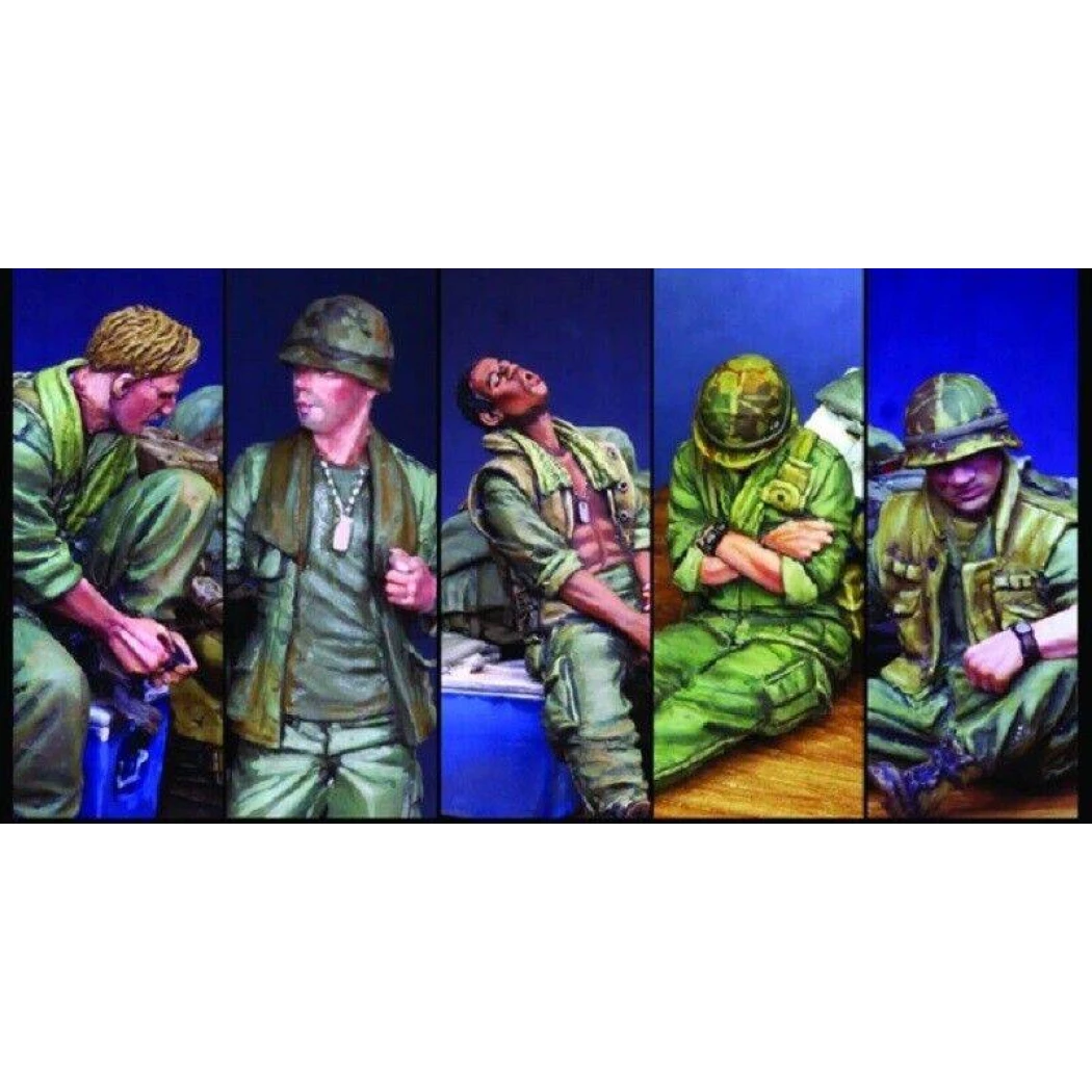1/35 5pcs Resin Model Kit US Soldiers Vietnam War Unpainted - Model-Fan-Store