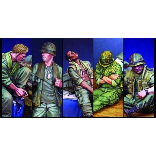 1/35 5pcs Resin Model Kit US Soldiers Vietnam War Unpainted - Model-Fan-Store