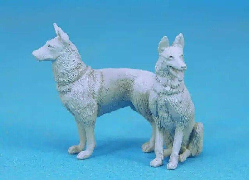 1/35 Resin Animals Model Kits German Dogs Set WW2 Unpainted - Model-Fan-Store