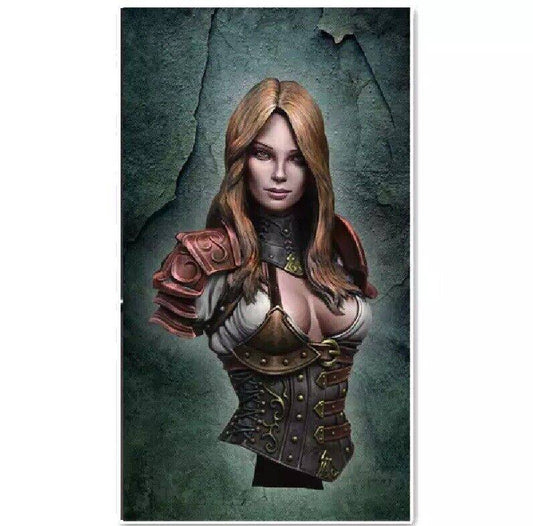 1/12 BUST Resin Model Kit Beautiful Girl Woman Natali Warrior Unpainted - Model-Fan-Store