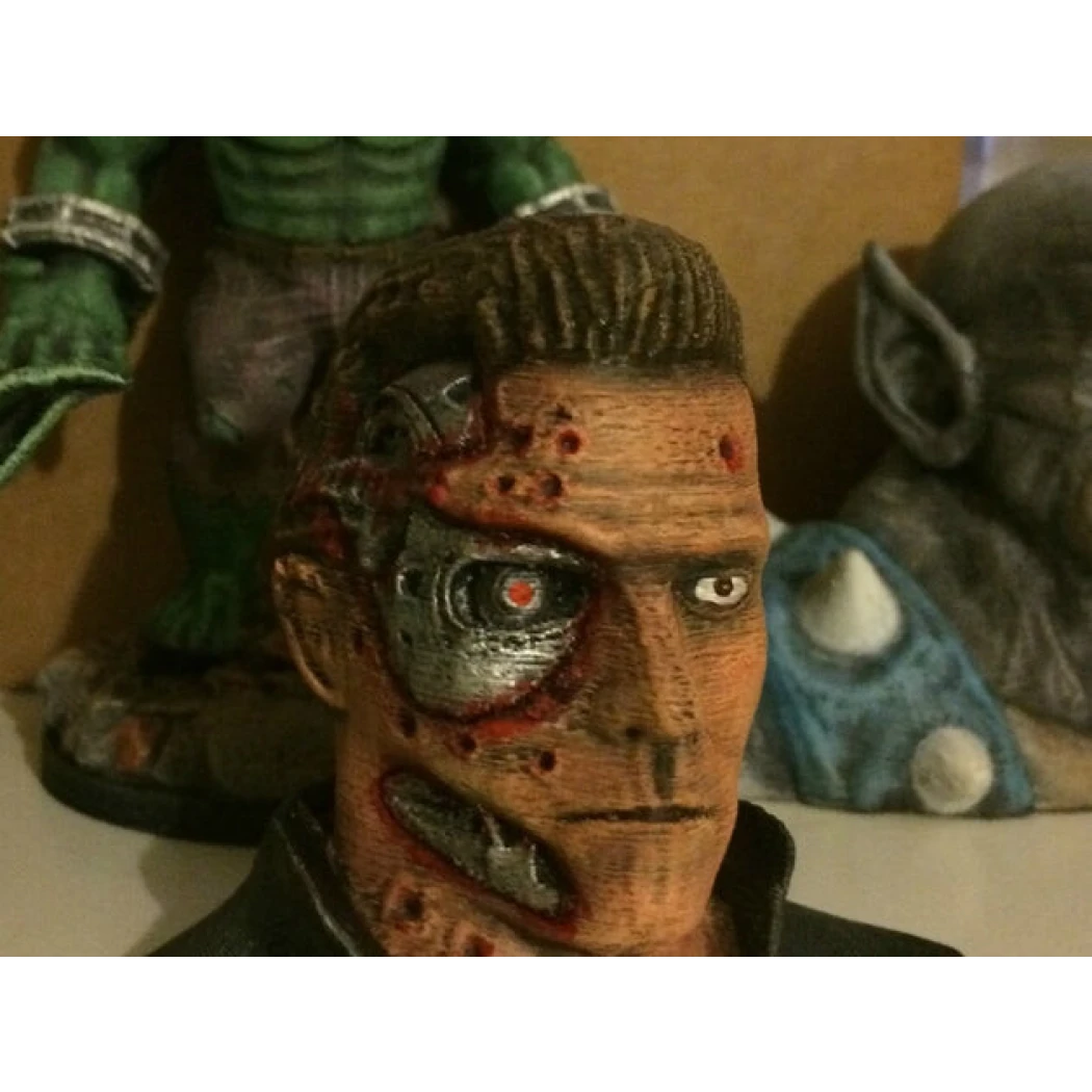 Digital STL T-800 TERMINATOR Damage Bust