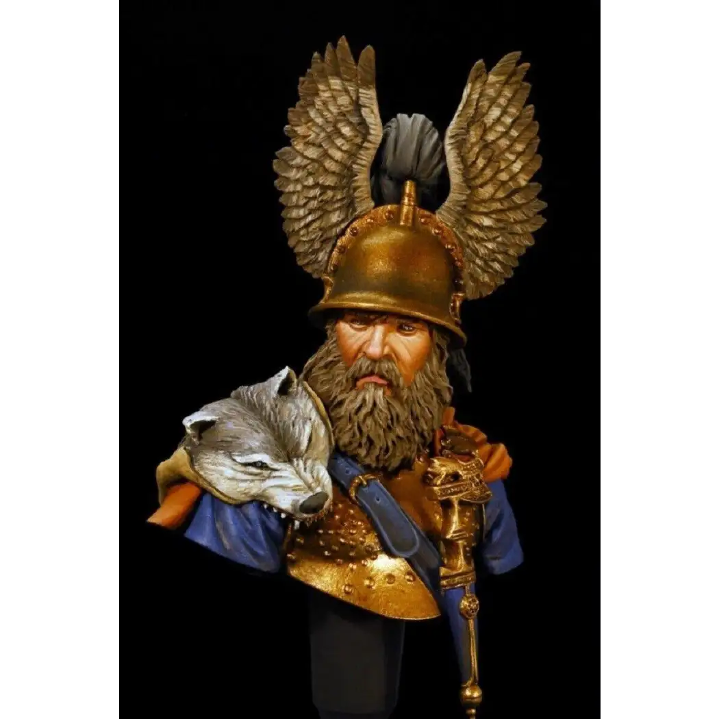 1/10 BUST Resin Model Kit Scandinavian Warrior Viking Odin Unpainted Unassembled - Model-Fan-Store