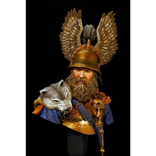 1/10 BUST Resin Model Kit Scandinavian Warrior Viking Odin Unpainted Unassembled - Model-Fan-Store