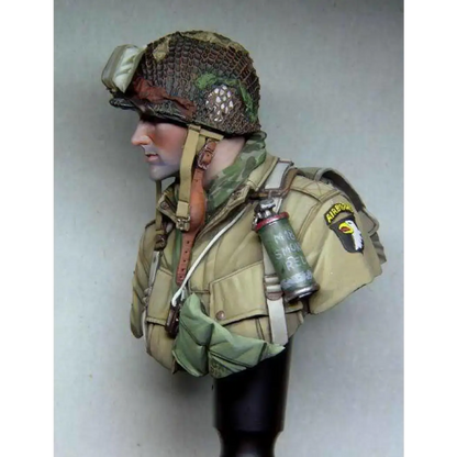 1/10 BUST Resin Model Kit US Soldier 101st Airborne Division WW2 Unpainted - Model-Fan-Store