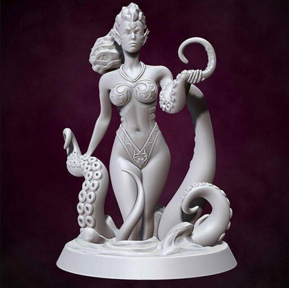 60mm BUST 3D Print Model Kit Beautiful Girl Queen of the Ocean Unpainted - Model-Fan-Store