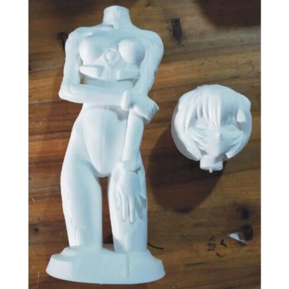 1/2 410mm BUST 3D Print Model Kit Japan Evagelion Rei Ayanami Unpainted - Model-Fan-Store