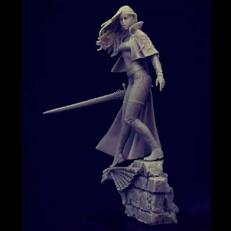 1/28 Resin Model Kit Beautiful Girl Woman Vampire Hunter Unpainted - Model-Fan-Store