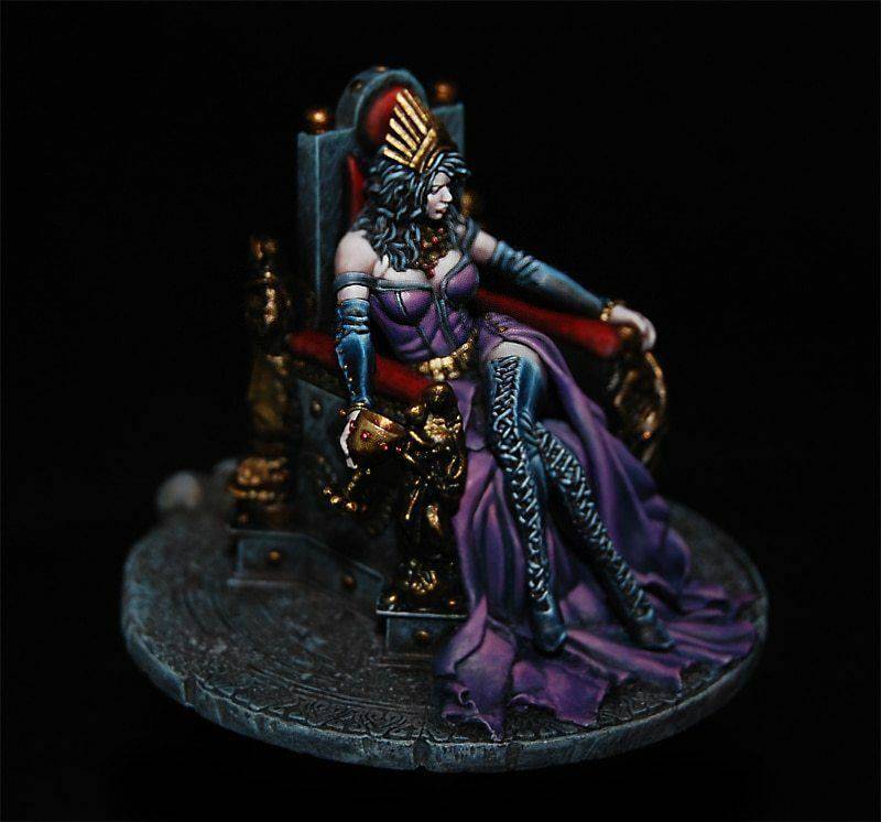 1/32 54mm Resin Model Kit Vampir Queen Beautiful Girl Unassambled Unpainted - Model-Fan-Store