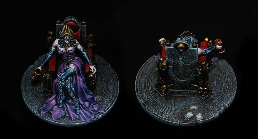 1/32 54mm Resin Model Kit Vampir Queen Beautiful Girl Unassambled Unpainted - Model-Fan-Store