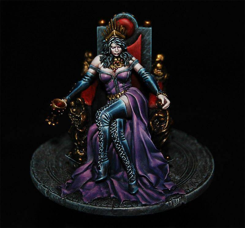 1/32 54mm Resin Model Kit Vampir Queen Beautiful Girl Unassambled Unpainted - Model-Fan-Store