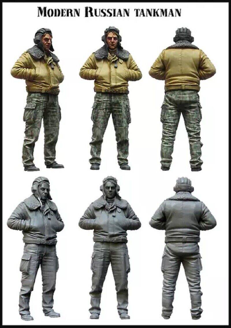 1/35 Resin Model Kit Soviet Soldiers Modern Tucker WW2 Unpainted - Model-Fan-Store