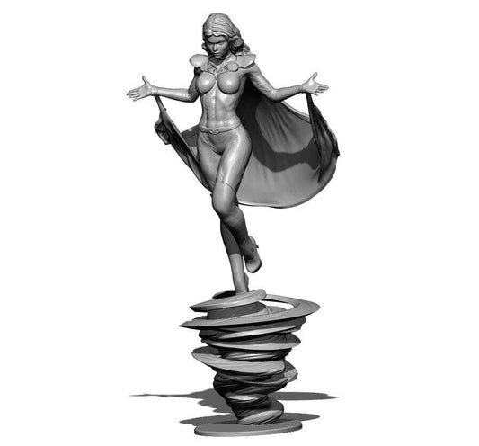 1/4 630mm 3D Print Superhero Model Kit Woman Storm Beautiful Girl Unpainted - Model-Fan-Store