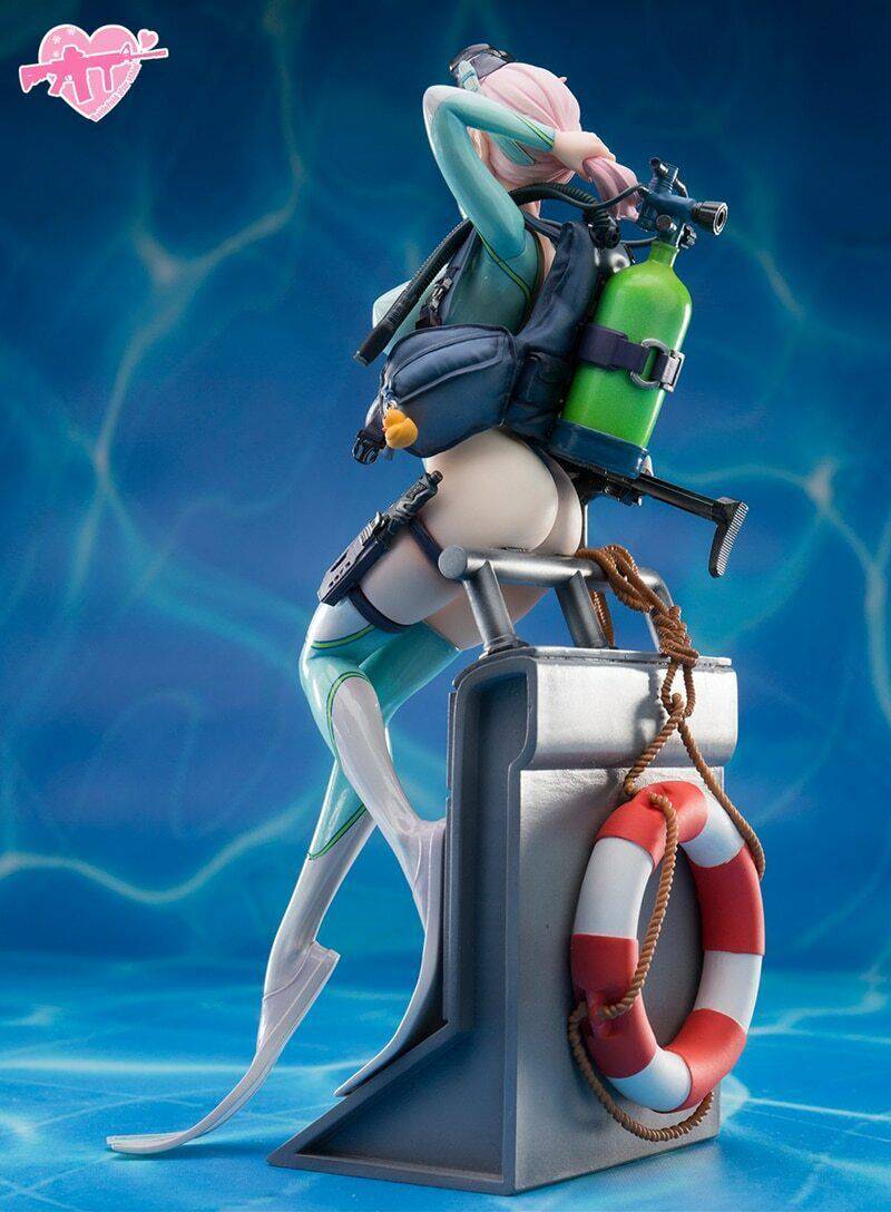 1/7 220mm Resin Model Kit Beautiful Girl Scuba Diver Unpainted - Model-Fan-Store