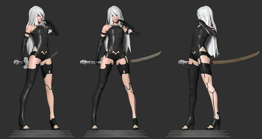 1/7 3D Print Model Kit Modern Beautiful Girl Woman Assassin Unpainted - Model-Fan-Store