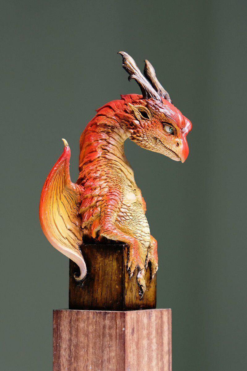 1/8 120mm Resin Model Kit Little Dragon Alive Unpainted - Model-Fan-Store