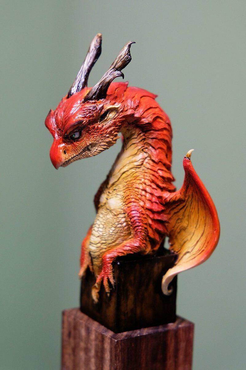 1/8 120mm Resin Model Kit Little Dragon Alive Unpainted - Model-Fan-Store