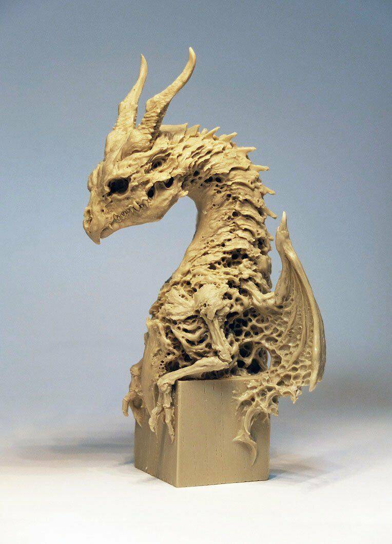 1/8 120mm Resin Model Kit Little Dragon Dead Unpainted - Model-Fan-Store