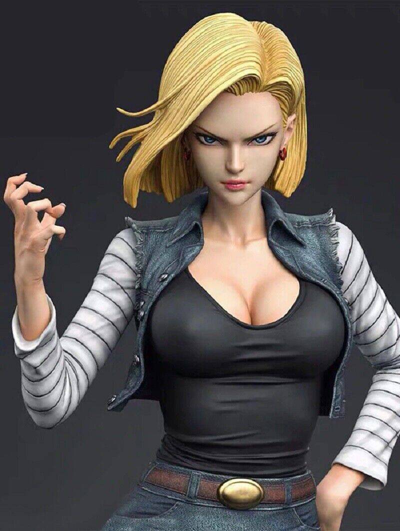 1/8 260mm 3D Print Model Kit Beautiful Girl Android vs Vegeta Unpainted - Model-Fan-Store