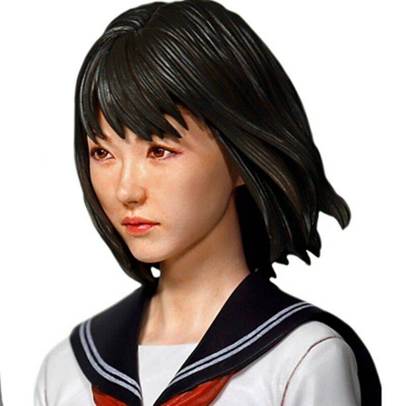 1/8 Resin Model Kit Japanese Girl Schoolgirl Samurai Unpainted - Model-Fan-Store