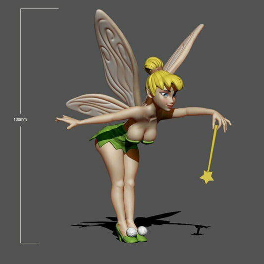 100mm 3D Print Model Kit Beautiful Girl Fairy Butterfly Unpainted - Model-Fan-Store