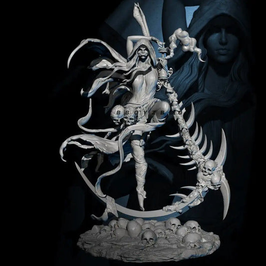 100mm 3D Print Model Kit Beautiful Girl Woman Goddess of Death Unpainted - Model-Fan-Store