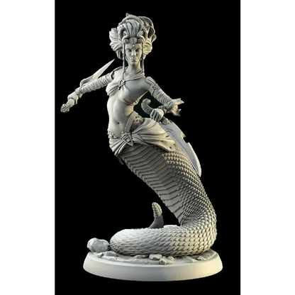 100mm 3D Print Model Kit Beautiful Girl Woman Medusa Unpainted - Model-Fan-Store