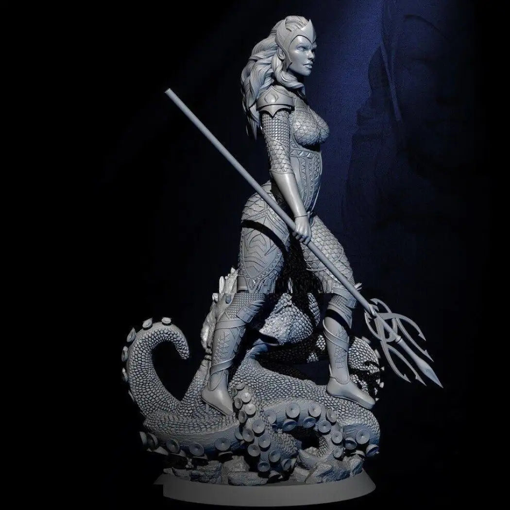 100mm 3D Print Model Kit Beautiful Girl Woman Queen of the Sea Unpainted - Model-Fan-Store