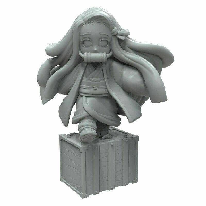 100mm 3D Print Model Kit Demon Slayer Kamado Nezuko Unpainted A28 A28 - Model-Fan-Store