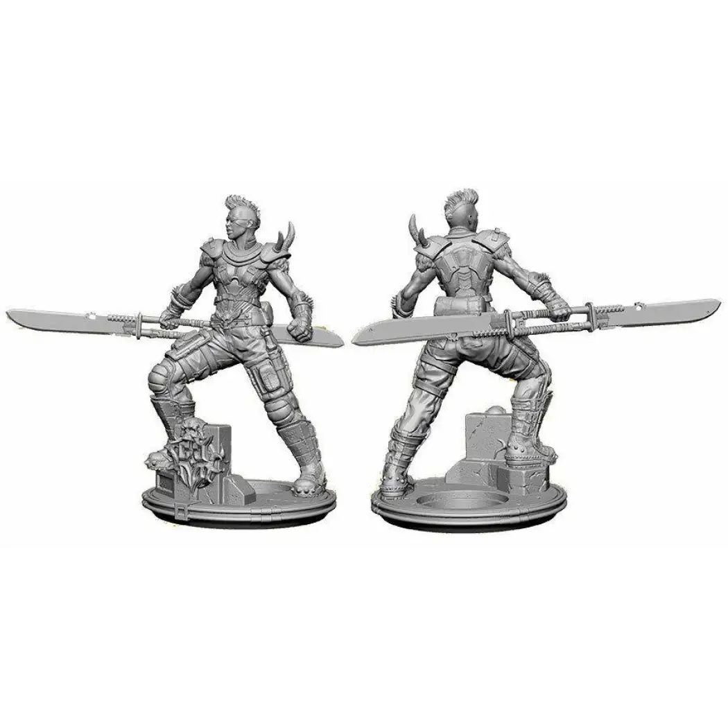 100mm 3D Print Model Kit Girl Woman Warrior Ravager Raider Unpainted - Model-Fan-Store