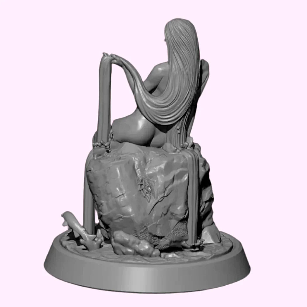 1/18 100mm 3D Print Model Kit Beautiful Girl Elf Enchantress Unpainted