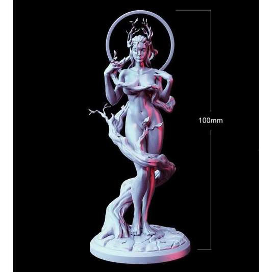 100mm 3D Print Model Kit Nudes Beautiful Girl Woman Goddess Freyja Unpainted - Model-Fan-Store