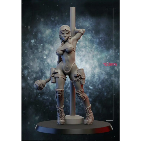100mm 3D Print Model Kit Nudes Beautiful Girl Woman Shooter Unpainted - Model-Fan-Store