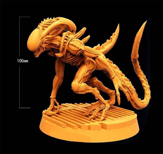 100mm 3D Print Model Kit Warrior Alien Unpainted - Model-Fan-Store