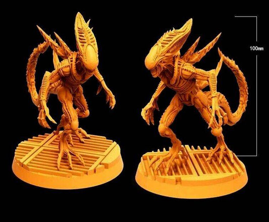 100mm 3D Print Model Kit Warrior Alien Unpainted - Model-Fan-Store