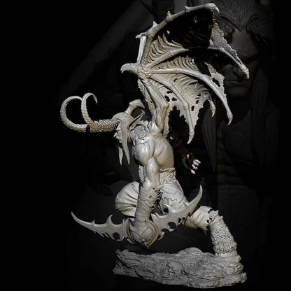100mm 3D Print Model Kit Warrior Demon Illidan Warcraft Unpainted - Model-Fan-Store