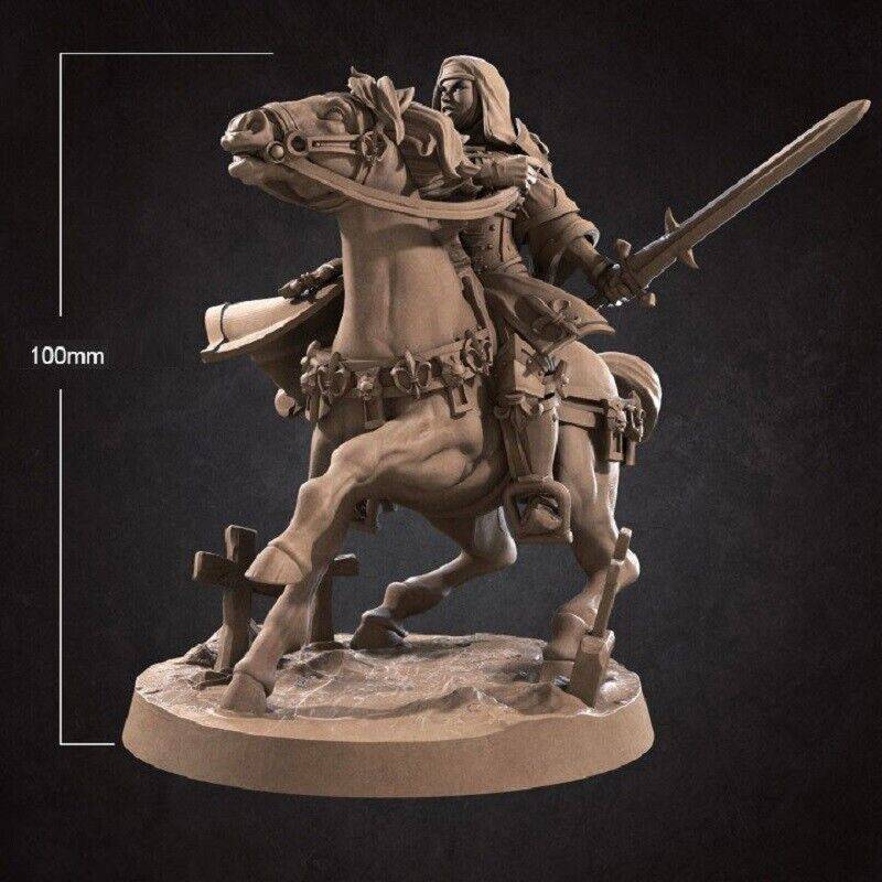 100mm 3D Print Model Kit Warrior Girl Rider Unpainted - Model-Fan-Store