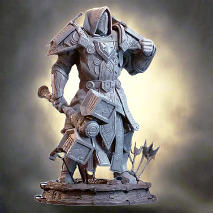 1/16 120mm 3D Print Model Kit Warrior Inquisitor Fantasy Unpainted