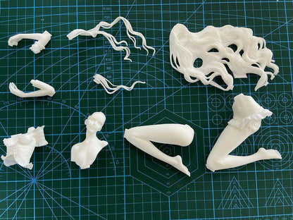 140mm Resin Model Kit Delicate Beautiful Girl Woman Unpainted - Model-Fan-Store