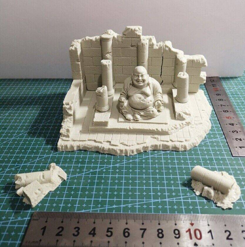 140x90x75mm Resin Model Kit Miniature Buddha Unpainted Unassembled - Model-Fan-Store