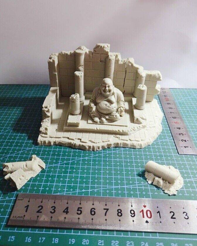 140x90x75mm Resin Model Kit Miniature Buddha Unpainted Unassembled - Model-Fan-Store