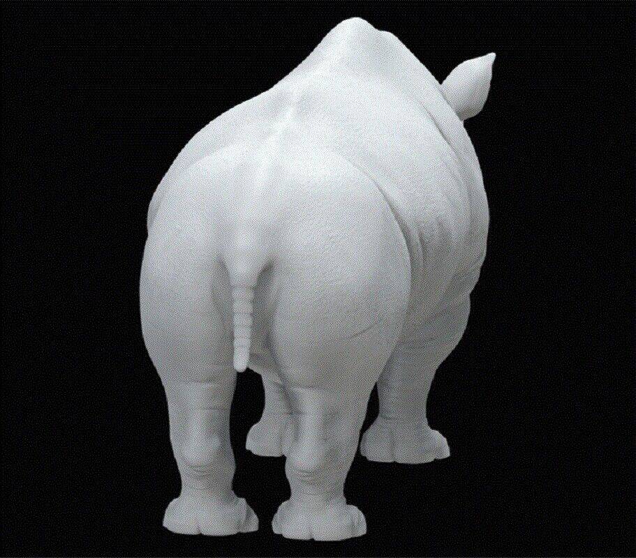 150mm 3D Print Model Kit Animal Rhinoceros Rhino Unpainted - Model-Fan-Store