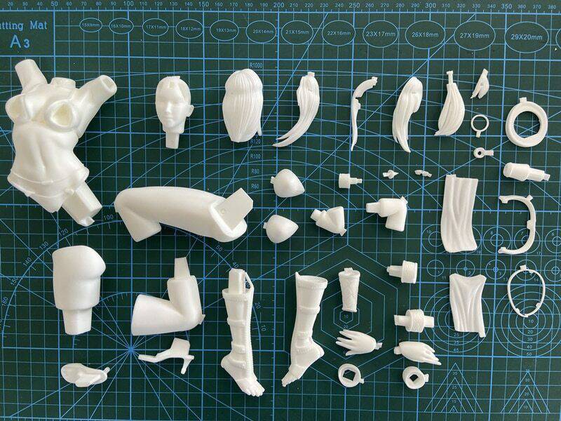 180mm 3D Print Model Kit Beautiful Girl Woman Amazon Unpainted - Model-Fan-Store