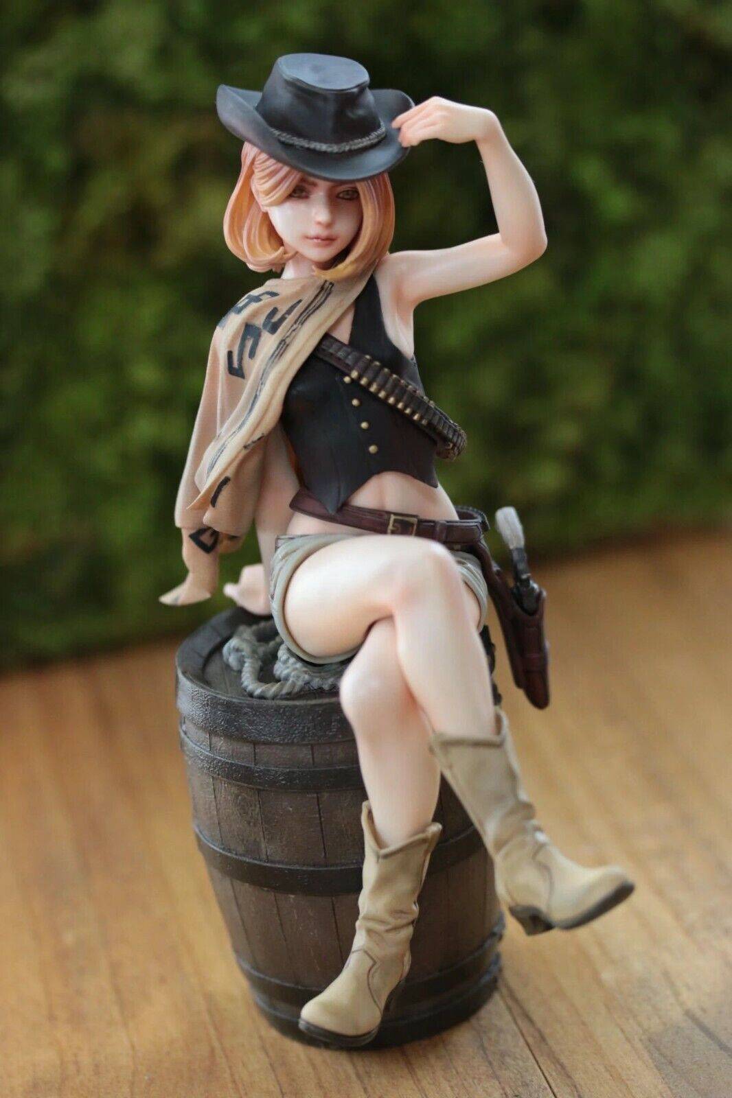 180mm Resin Model Kit Beautiful Beautiful Girl Cowboy Cowgirl Unpainted - Model-Fan-Store