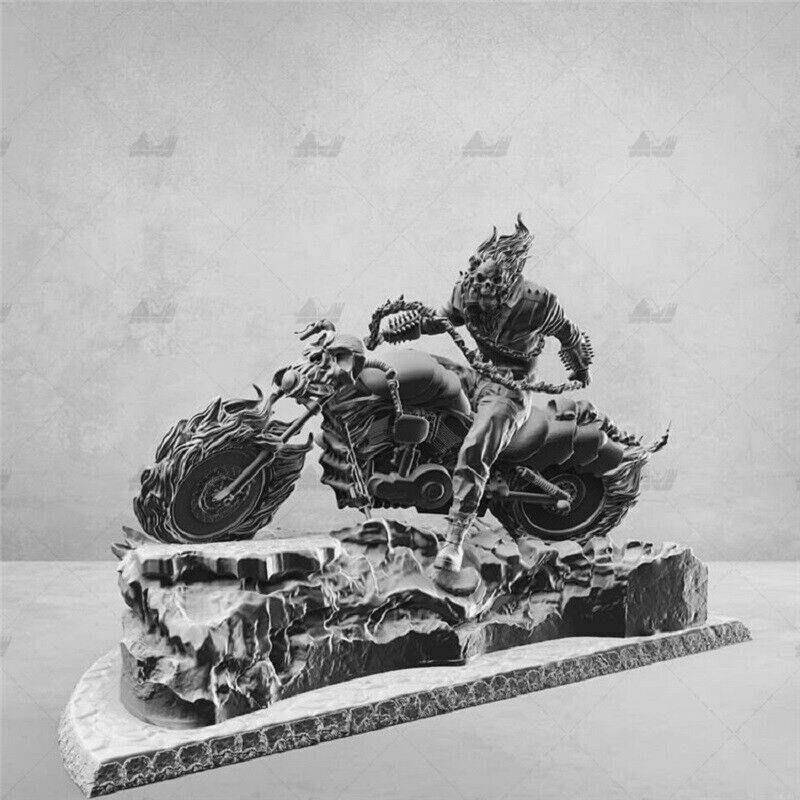 220x200x350mm 3D Print Superhero Model Kit Ghost Rider Unpainted ...