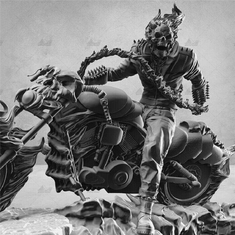 220x200x350mm 3D Print Superhero Model Kit Ghost Rider Unpainted - Model-Fan-Store