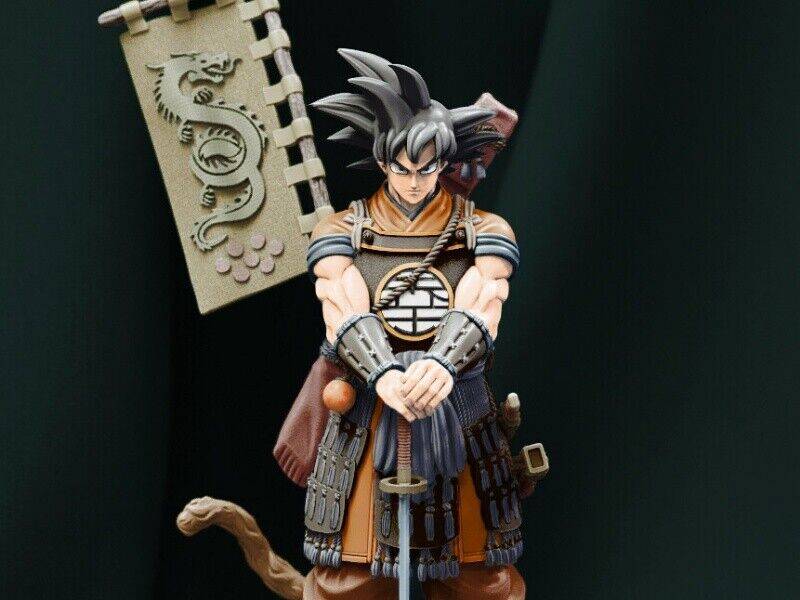 235mm Resin Model Kit Dragon Ball Goku Samurai Unpainted - Model-Fan-Store