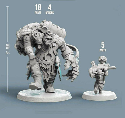 30mm-60mm Resin Model Kit Orc and Goblin Warcraft Unpainted - Model-Fan-Store